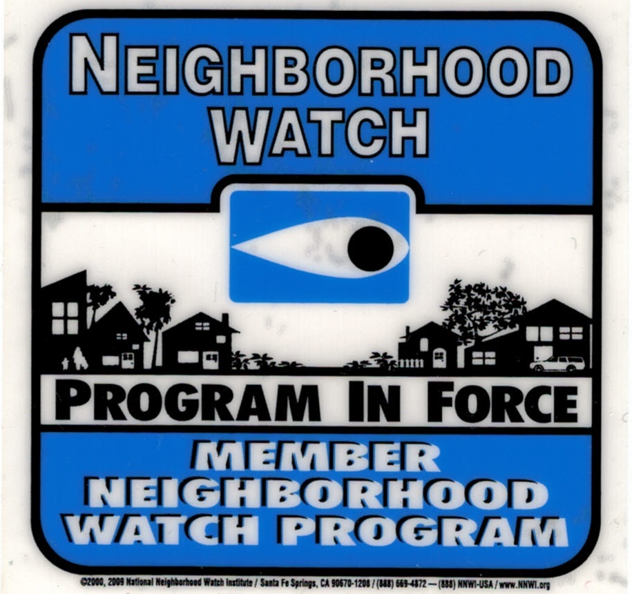 Eldorado Neighborhood Watch sign