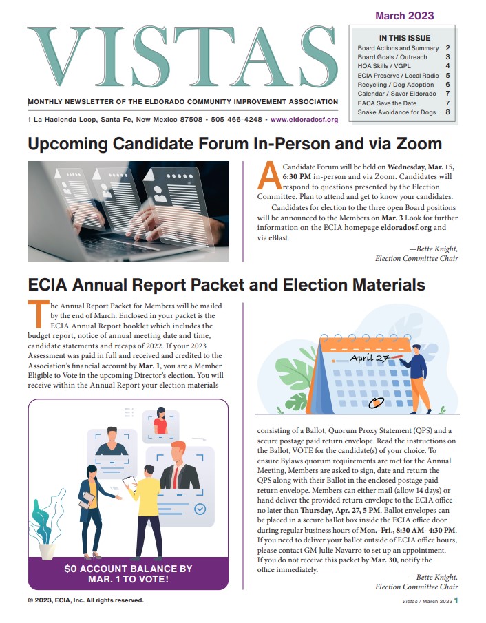 ECIA Vistas Cover August, 2022